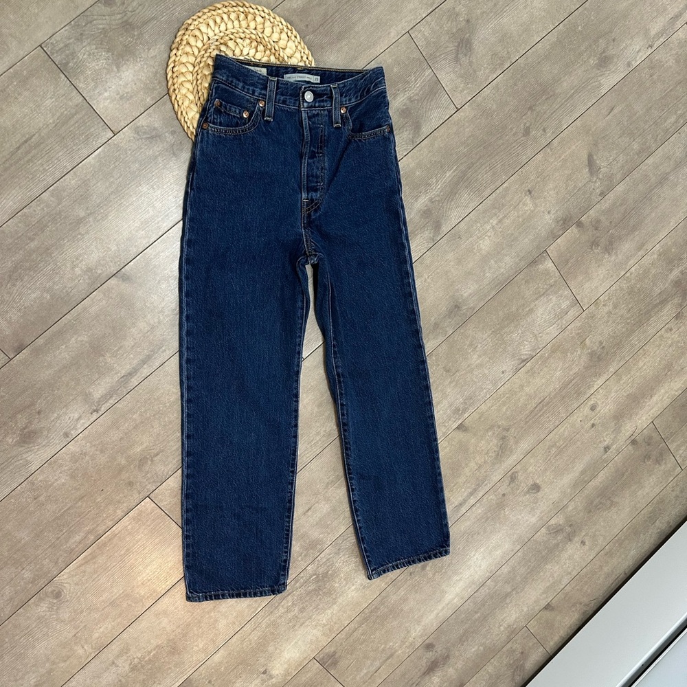 Levi's Premium 90s Ribcage Straight Ankle Jeans Size 23, RARE SIZE FIND Like New - Picture 14 of 16
